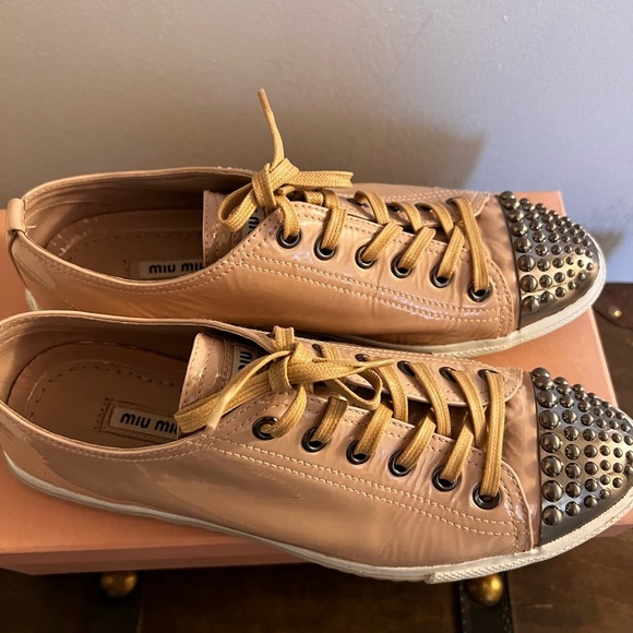 MIU MIU studded toe cap sneaker - Picture 4 of 7